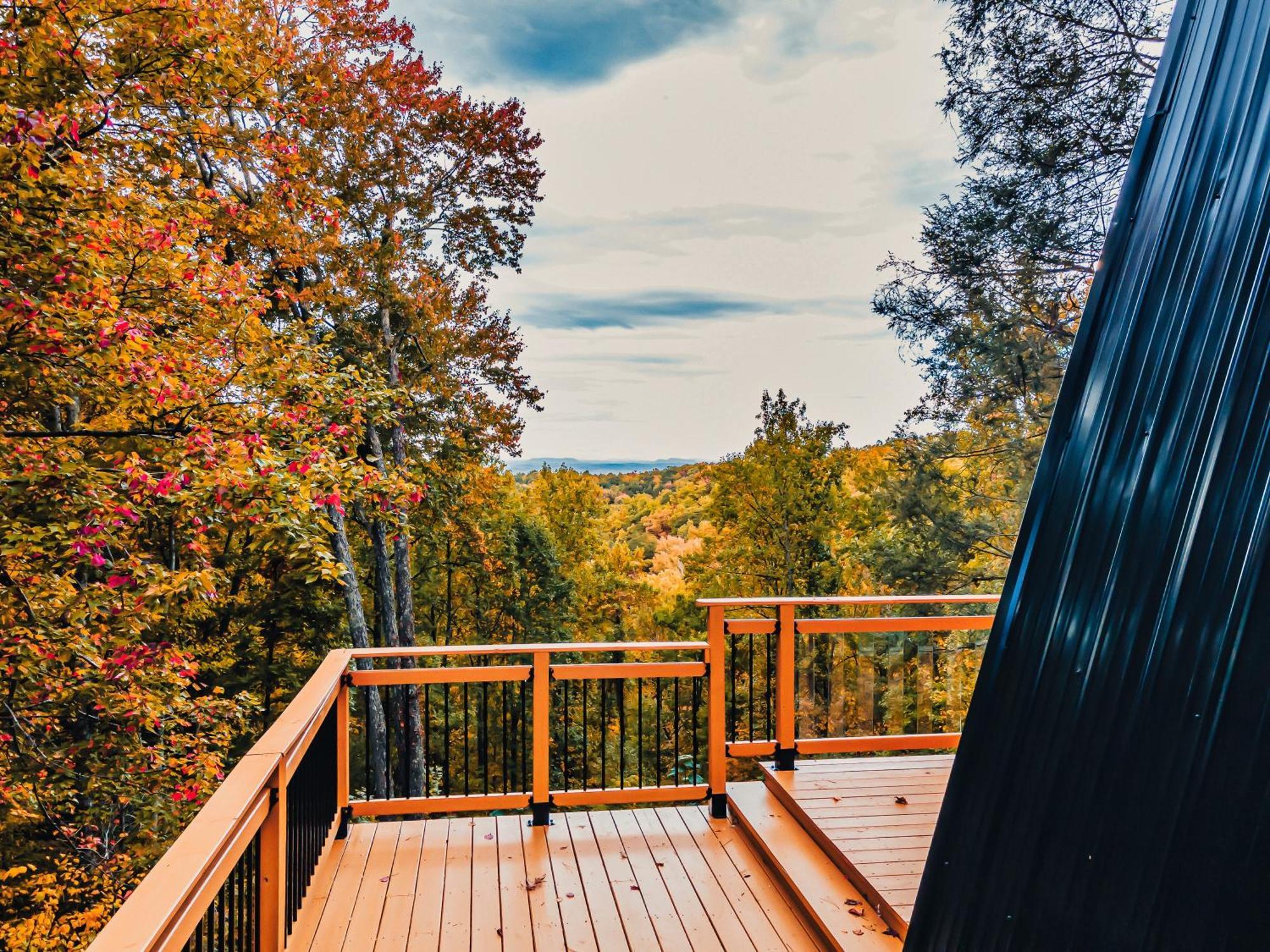 Secluded Mtn View New! 10 Mins To Gatlinburg Or Park Villa Eksteriør billede